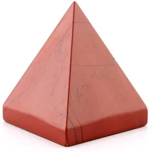 Healing Crystal Red Jasper Piramide Metafysische Steen Beeldje Voor Chakra Therapie