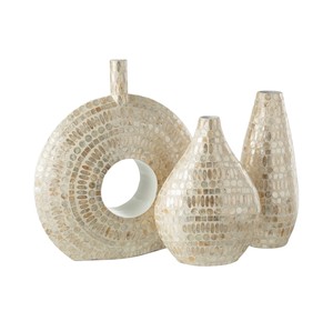 แจกันโชว์เปลือกหอยมุกสีรุ้งสุดหรู - Product Image 2