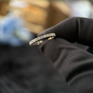 Anillo de Eternidad para Boda, Oro Amarillo de 14K, Certificado IGI, Chapado en Rodio, Diamantes con un Peso Total de 2.00 Quilates, Joyería para Aniversario y Compromiso - Product Image 5