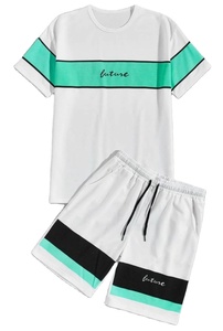 Collection pour hommes 2022 du Bangladesh Logo personnalisé Ensemble d'été deux pièces-T-shirt décontracté à col rond en tricot Édition limitée courte - Product Image 2