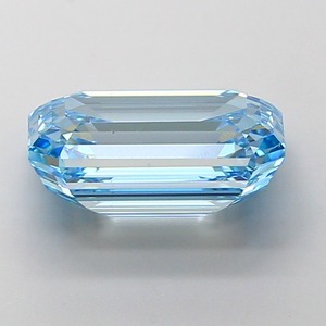 Diamant de laboratoire de 5,02 carats, taille émeraude, bleu vif fantaisie, clarté VS1, polissage excellent, pierre précieuse CVD de qualité supérieure, bijou de luxe - Product Image 2