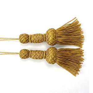 Borlas Doradas Decorativas, Adornos Bordados, Cinta de Moda, Accesorios Religiosos, Borlas para Iglesia, Flecos de Hilo Metálico, Vestimenta Religiosa - Product Image 6