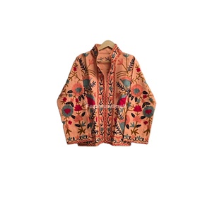 Wholesale Cotton <b>Jacket</b> Coat Boho Chic <b>Jacket</b> Uzbek Embroidery <b>Jacket</b> Unisex Winter Overcoat <b>Hippies</b> Style Coat - Product Image 1