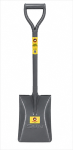 <b>SUN</b> Heavy Duty Square Mouth Steel Shovel with D Grip Handle for Construction Agriculture and Gardening - Product Image 1