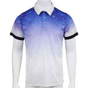 Polo de sport pour homme, léger, respirant, à manches courtes, impression numérique, uniforme d'équipe - Product Image 1