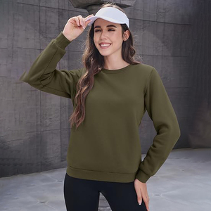 Sudadera Blanca con Cuello Redondo, Resistente al Viento, para Mujer, con Bordado Floral, Estampado Puff, Mezcla de Poliéster/Algodón, Tejido de Punto Oversize, para Verano - Product Image 3