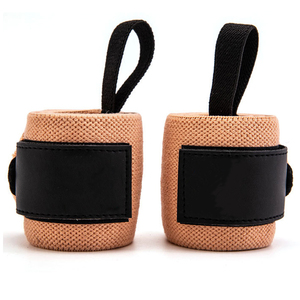 Customized <b>Pink</b> Peach Heavy Duty Fitness Equipment Weight Lifting Straps <b>Wraps</b> Gym Wrist Bands For Women Weightlifting Gear - Product Image 2