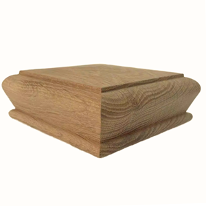 Cubiertas para Postes de Escalera de Madera Maciza Ecológicas, Piezas Tradicionales para Escaleras, Acabado en Roble Duradero, Fácil Instalación para Postes de 95 mm - Product Image 3