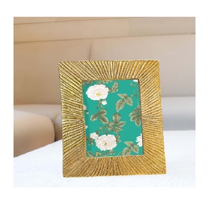 Premium metal picture <b>frame</b> with modern <b>design</b> sturdy build polished finish ideal for displaying photos in home or office - Product Image 1