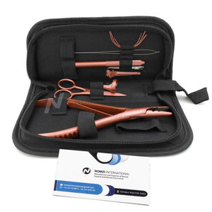 New Gold Plasma Hair Extension Tools <b>Kit</b> Micro Rings <b>Beads</b> Opener Closer Pliers Loop Crane Scissors Waterproof Commercial Use - Product Image 5