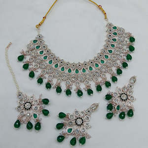 Rose Gold Plated Fine Jewelry <b>Sets</b> with Austrian Stone and <b>Beads</b> 10573872 Necklace <b>Set</b> - Product Image 1