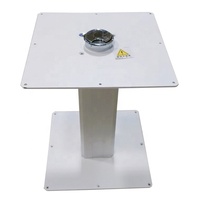 Base de table de piédestal en métal moderne hauteur réglable levage de gaz pneumatique pour salle à manger/cuisine bateau Marine caravane RV salle de bain utilisation