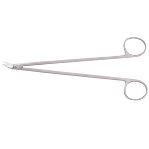 MORSE <b>Scissors</b> Sharply Pointed Externally <b>Sharpened</b> Bottom Blade Serrated Mirror Finish Curved Length 7in 17.8cm ZETOMEDPRO - Product Image 4