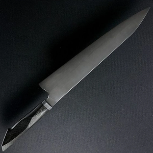 Couteau de chef artisanal de style japonais LEGACY BLADES, acier à haute teneur en carbone, manche en bois, finition haute brillance, compatible lave-vaisselle, OEM - Product Image 4