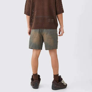 Shorts en jean décontractés de haute qualité pour hommes, shorts décontractés unis, personnalisables, faible MOQ, prix de gros - Product Image 2