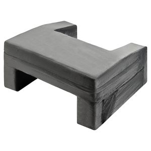 Oreiller de lecture et de repos en mousse à mémoire de forme avec 2 poches porte-gobelets, grand oreiller de lit, support de bureau portable, tissu lavable – Confortable et pratique - Product Image 1