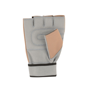 Gants de fitness en cuir véritable haute résistance - Paume rembourrée renforcée avec double couture - Bandes élastiques intégrées pour les poignets - Product Image 2