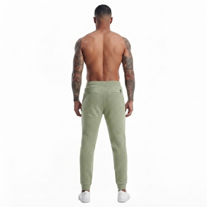 Men's Twill Lightweight <b>Linen</b>/Cotton Anti-Pilling Sweatpants Spring Warm Joggers Casual Athletic Gym Workout Track Pants Olive - Product Image 2
