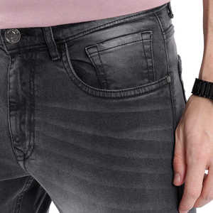 Pantalones Vaqueros de Cintura Alta para Hombre, Estilo Moderno, Streetwear, Algodón Lavado, Elásticos - Product Image 6