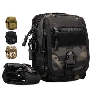 Sac à bandoulière tactique multifonctionnel et portable pour sports de plein air, pochette Molle pour téléphone et chargeur, avec sangle réglable et fermeture éclair - Product Image 2