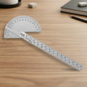 Rapporteur en acier inoxydable avec finition polie, qualité industrielle et bricolage, personnalisable OEM/ODM, haute précision - Product Image 2