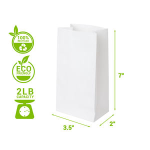 Bolsa de pan de papel blanco para uso doméstico Producto industrial - Product Image 2