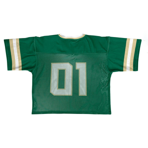 Camiseta Deportiva Personalizada con Cuello en V, Malla Transpirable, Verde, para Entrenamiento de Equipo, Uniforme Atlético Profesional con Número de Jugador - Product Image 2