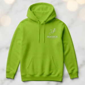 Top Trend Handmade Streetwear <b>Hoodies</b> Sustainable Green Men's Winter Pullover Street Wear <b>Hoodies</b> Custom Design Lined Breathable - Product Image 3
