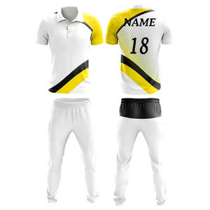 Custom Logo Men's Cricket Jersey Pant Set Breathable <b>Mesh</b> <b>Short</b> Sleeve Elastic Waist Team Sports Uniform 100% Polyester Quick - Product Image 3