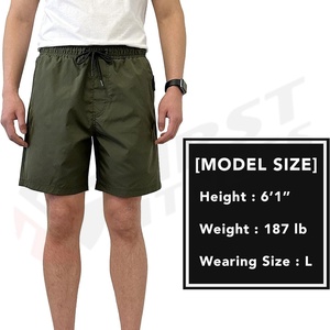 2025 New Style High Street Customized Design <b>Knee</b> Length Shorts <b>Elastic</b> Waist Closure Best Selling Wholesale 100% Cotton Solid - Product Image 4