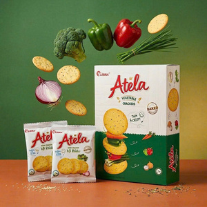 Healthy Atela Vegetable Crackers Crispy Onion <b>Biscuits</b> 342g OEM Vietnam - Product Image 1