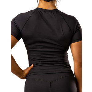 Sublimation Rash Guard Short Sleeve Active Tops Rash Guard Swim Shirts Swimwear Compression Shirts Ladies - Product Image 6