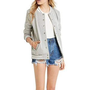 Nouvelle conception de veste varsity d'hiver pour femmes, en peau de mouton teinte, coton et polyester personnalisés, imperméable, coupe-vent, respirant, vente en gros de haute qualité - Product Image 6