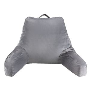 Cuscino Letto e Lettura Misura Standard in Memory Foam Sminuzzato con 3 Tasche, Rivestimento Corto in Velluto Lavabile per Riposo a Letto e Lettura - Product Image 1