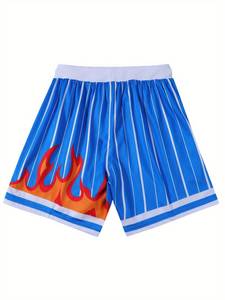 Pantalones Cortos de Baloncesto para Hombre, Impermeables, de Malla Transpirable, con Cordón Ajustable, Cintura Media, Estilo Urbano, Spandex/Poliéster - Product Image 2