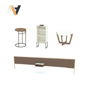ชุดเฟอร์นิเจอร์ห้องนอนสไตล์โมเดิร์นมินิมอล ดีไซน์แบบโมดูลาร์  วัสดุ MDF/HPL/LPL  ผิวเคลือบวีเนียร์ ผลิตจากโรงงานในเวียดนาม - Product Image 2