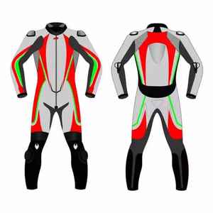 ชุดมอเตอร์ไซค์หนังแท้แบบเต็มตัวสำหรับผู้ชาย YASH SPORTS ดีไซน์ประสิทธิภาพสูงสำหรับทุกฤดูกาล ผลิตในประเทศปากีสถาน - Product Image 4