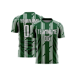 Ensemble de maillots de football personnalisés sublimés, motif géométrique gris, 100% polyester, unisexe, col rond, manches courtes, évacuation de l'humidité - Product Image 2