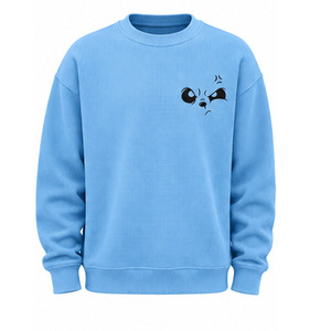 <b>Mens</b> Waffle Knit Sweatshirt <b>Thermal</b> Crewneck Long Sleeve Casual Pullover Textured <b>Top</b> Custom OEM Activewear Manufacturer Factory - Product Image 1