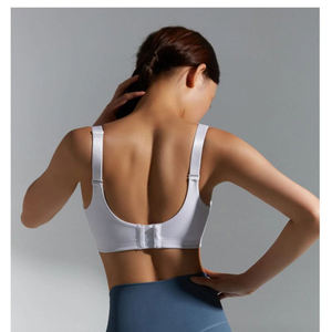 Sujetador deportivo blanco OEM ODM de alta calificación para mujer, talla grande, top corto de fitness con espalda hermosa, conjunto de ropa deportiva para yoga - Product Image 4