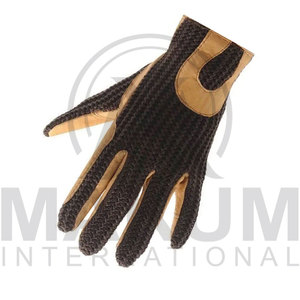 Gants en cuir longs jusqu'au poignet, non doublés, thermiques, pour l'hiver, style uni, pour l'extérieur - Product Image 4