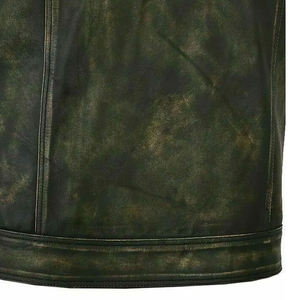 Veste en cuir véritable VIBE SEWN, style tendance, pour hommes, de haute qualité, respirante, pour motards, vêtements d'extérieur d'hiver, fermeture éclair, décontractée - Product Image 5