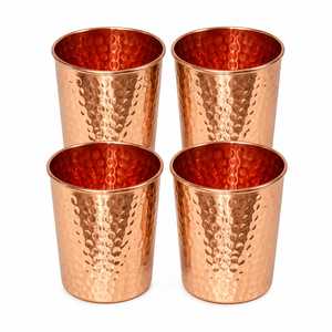 Vaso Clásico Hecho a Mano de Cobre Puro con Relieve de R.K. INTERNATIONAL |   Regalo Empresarial Ligero, Ecológico y a Prueba de Fugas, Grabado - Product Image 5