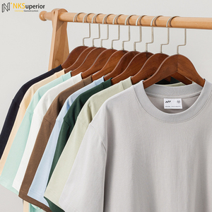 T-shirt unisexe en coton/polyester de haute qualité 240 g/m², coupe oversize, avec logo personnalisé, teinture unie, anti-rétrécissement, écologique, anti-boulochage, respirant - Product Image 2