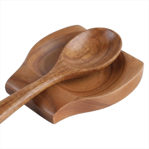 Reposacucharas de Madera Premium para Cocina, Soporte para Cucharas de Cocina de Madera Maciza, Reposacucharas Hecho a Mano, Organizador de Cocina - Product Image 2