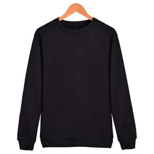 Sudadera Básica para Hombre, Mezcla de Algodón, Tela Suave y Cómoda, Corte Regular, Manga Larga, Cuello Redondo, Uso Diario Informal - Product Image 2
