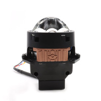 Lentille de projecteur Bi-LED triple laser de 3 pouces, 90W, 6000K, 10000LM, lentille de projecteur Bi-LED pour système d'éclairage automobile