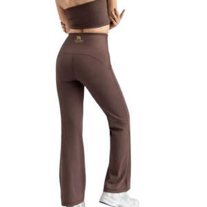 Women's Activewear Set Crop T Shirt <b>Flared</b> <b>Leggings</b> Yoga Fitness <b>Gym</b> Sportswear Workout Outfit Stretch Clothing Wholesale - Product Image 2