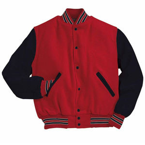 Custom Varsity Letterman <b>Jackets</b> <b>Men</b> Women Wool Canvas <b>Baseball</b> College Embroidery Print Logo Windproof Breathable Eco-Friendly - Product Image 5