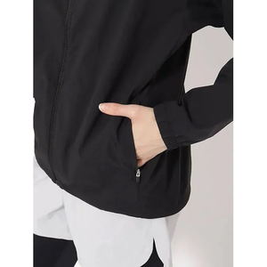 High Performance Polyester Spandex Black Anorak <b>Track</b> <b>Jacket</b> Low MOQ Outdoor Running Training Tracksuit Bulk Anorak Windbreaker - Product Image 2